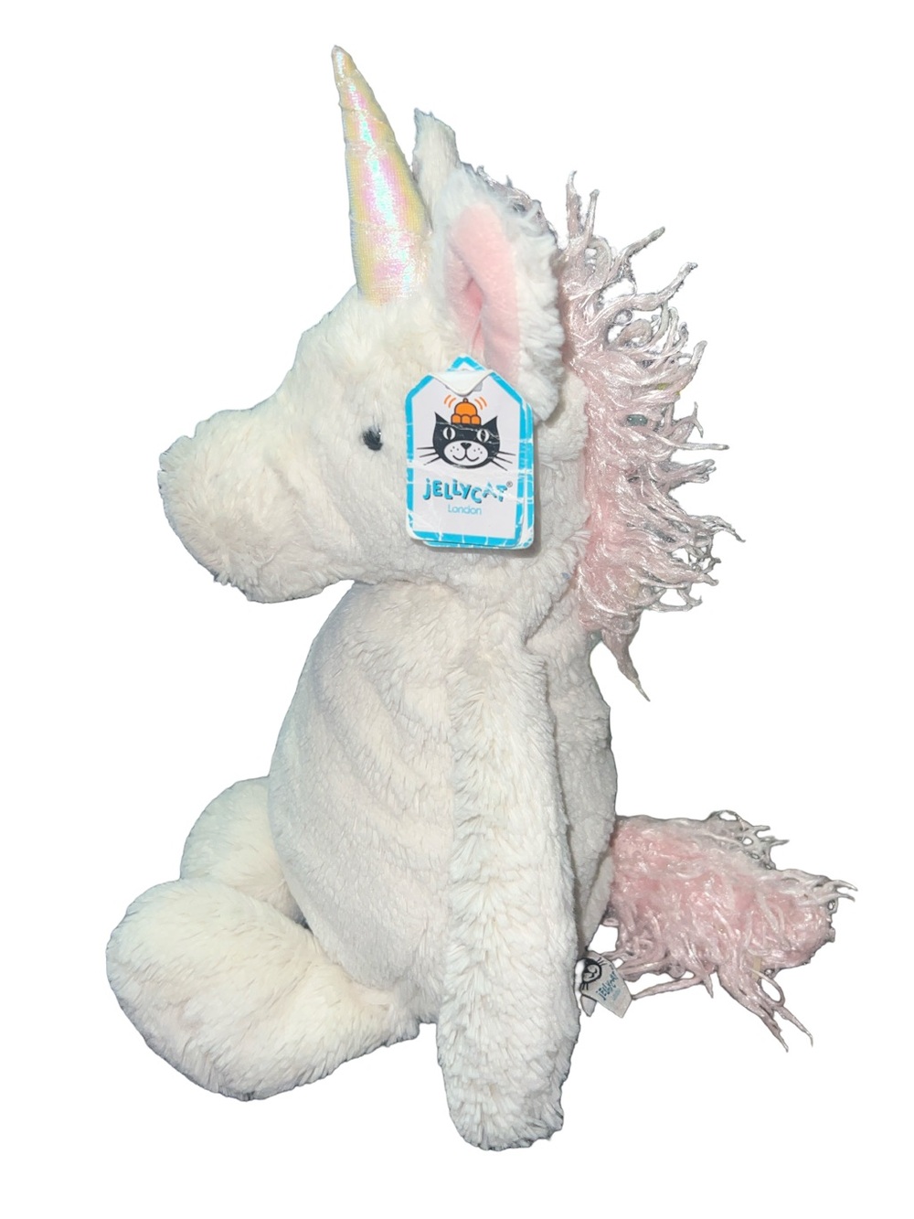 Jellycat London Bashful unicorn Plush Animal 15" Retired - Picture 2 of 4